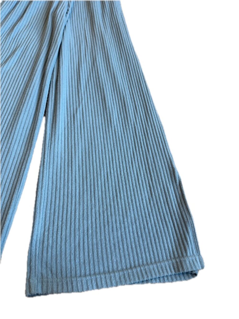 Spiritual Gangster Dusty Blue Ribbed Wide Leg Jumpsuit Racerback X-Small Women's - Picture 6 of 12